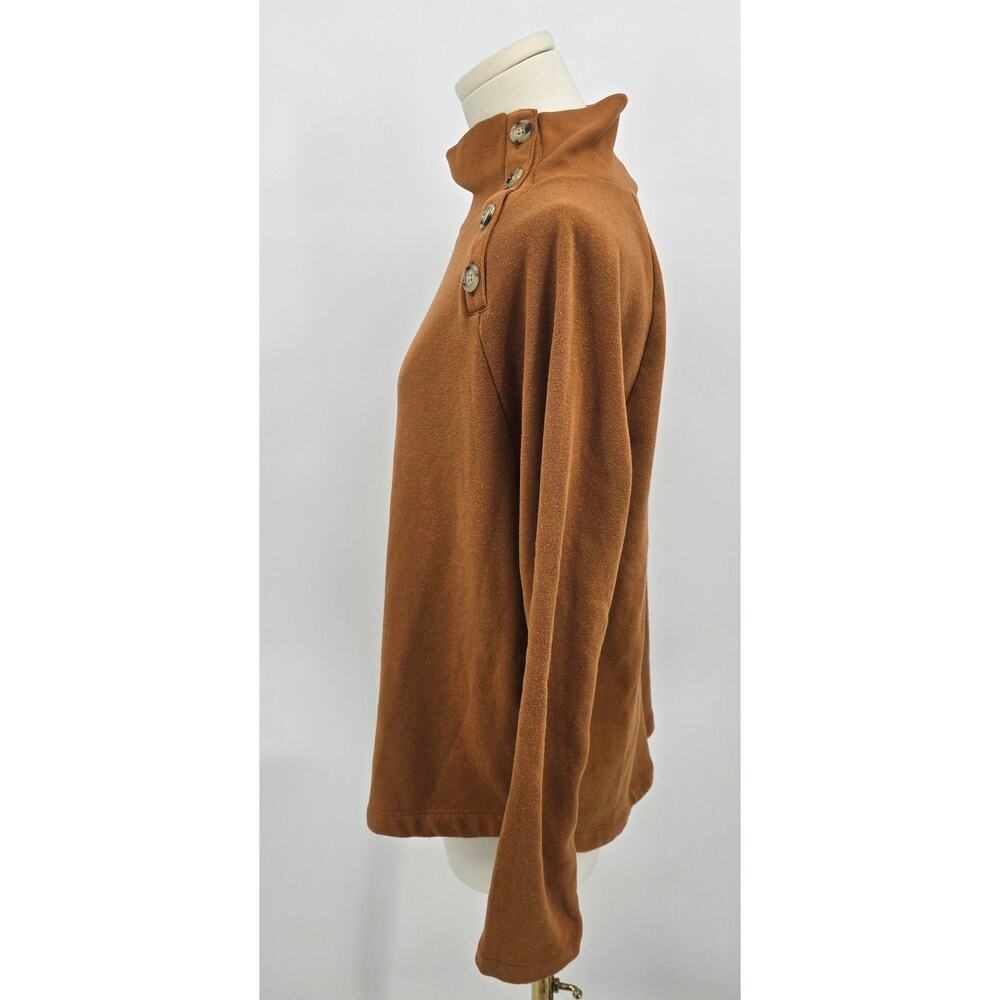 J Crew Wide Button Mockneck Pullover - image 2